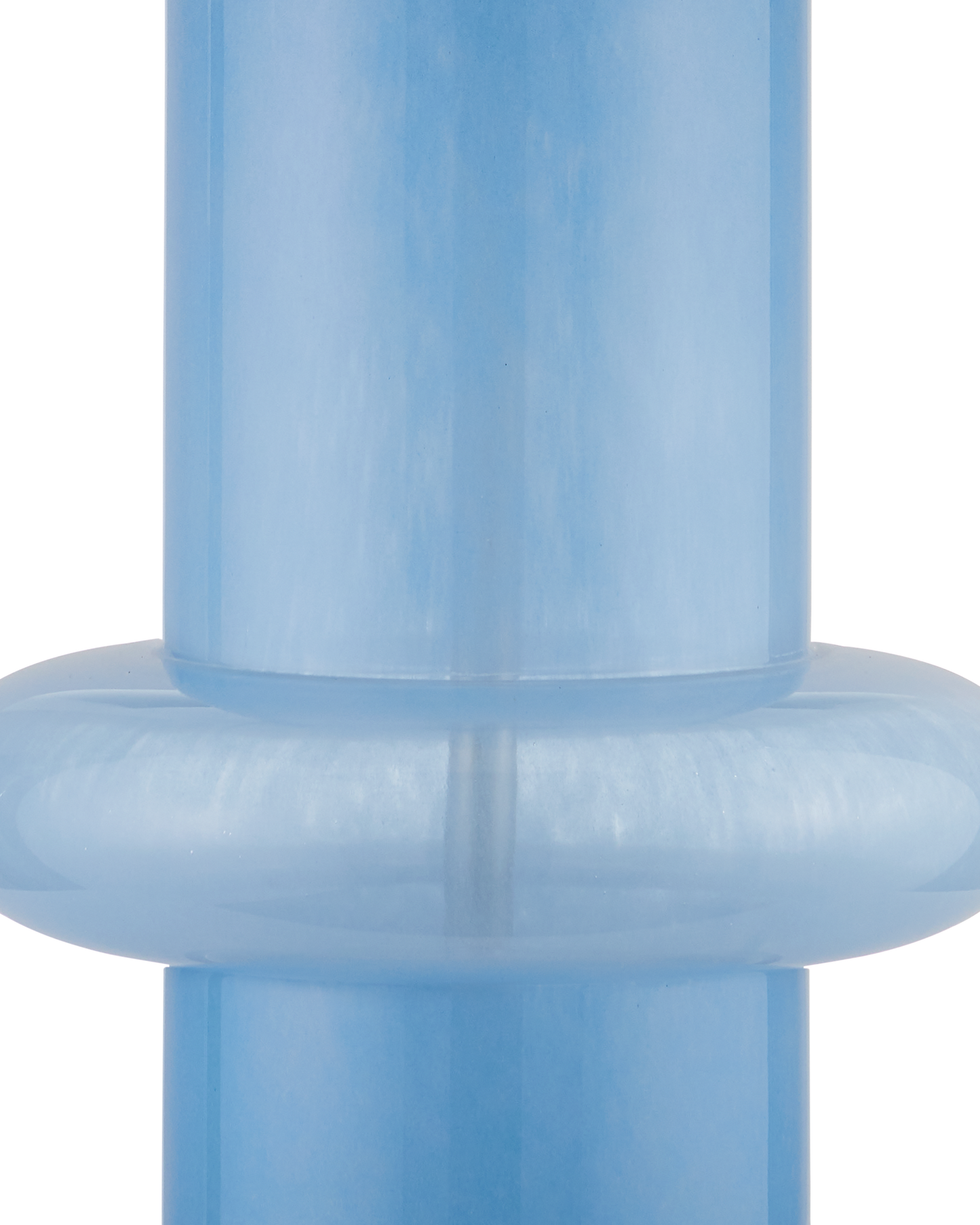 Aquaviva Glass and Metal Blue Table Lamp