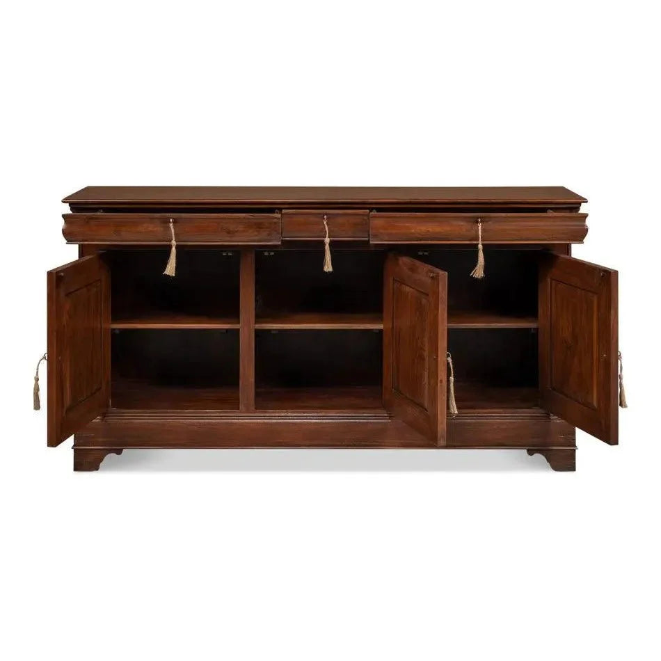 Cafe Au Lait Buffet Walnut - LOOMLAN - Sarreid - Sideboards
