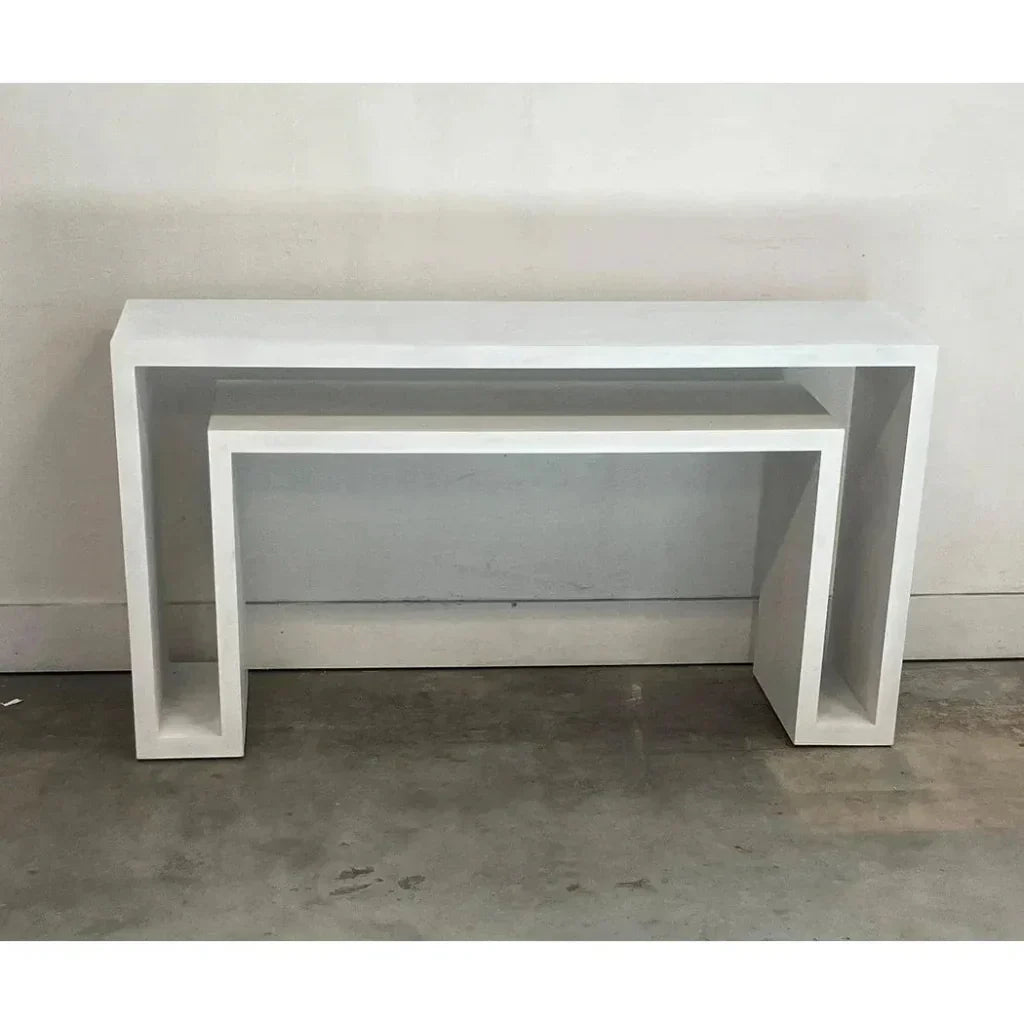 Noir Caine Rectangle Wooden Console Table