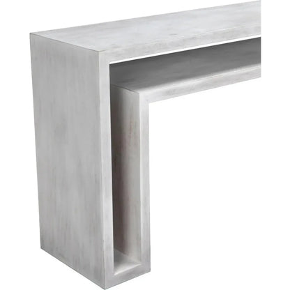 Noir Caine Rectangle Wooden Console Table