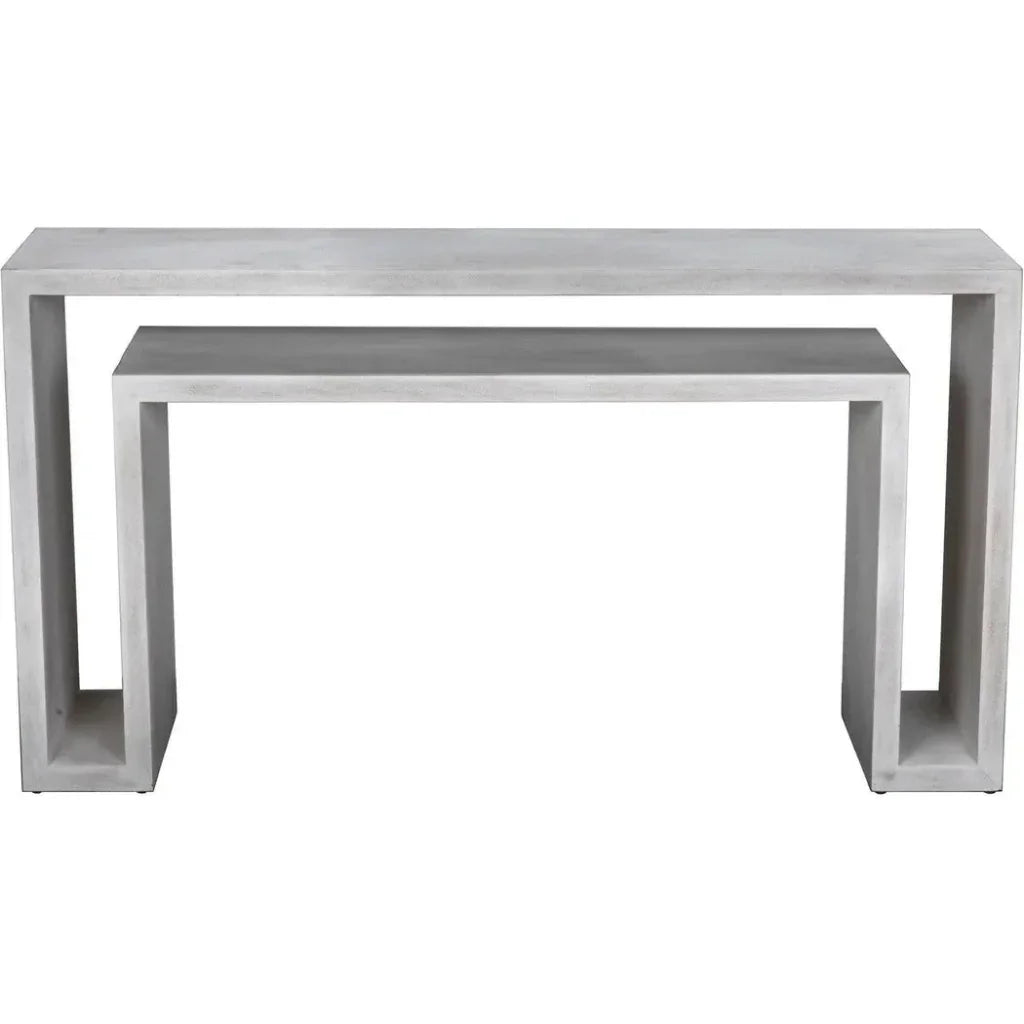 Noir Caine Rectangle Wooden Console Table