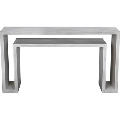 Noir Caine Rectangle Wooden Console Table