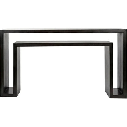 Noir Caine Rectangle Wooden Console Table