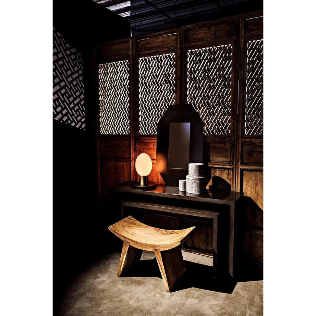 Noir Caine Rectangle Wooden Console Table