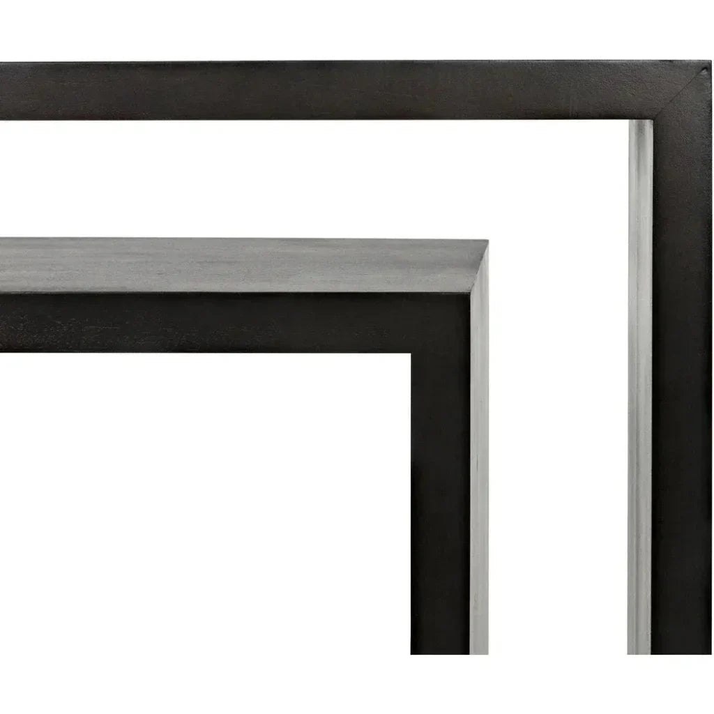 Noir Caine Rectangle Wooden Console Table