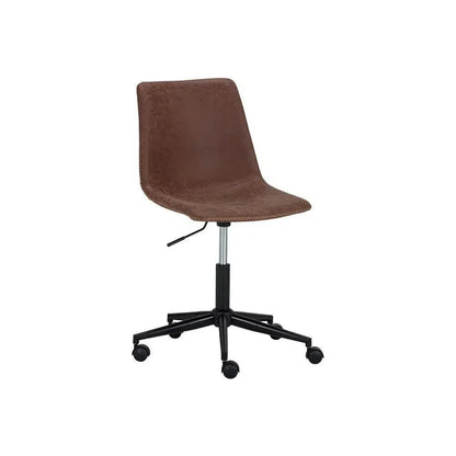 Cal Leather Armless Office Chair