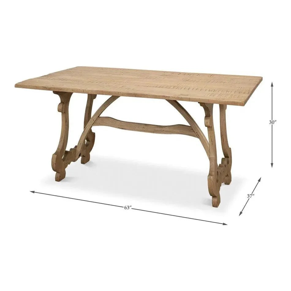 Sarreid Calambac Driftwood Dining Table Seats 6