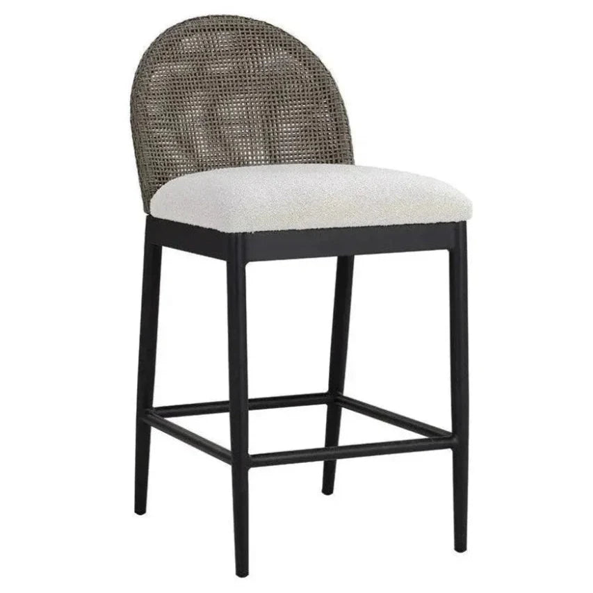 Calandri Fabric Outdoor Counter Stool