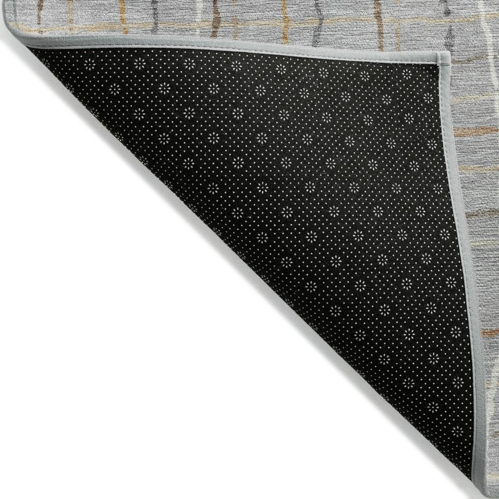 LOOMLAN Rugs Calista Gray Washable Indoor-Outdoor Rug