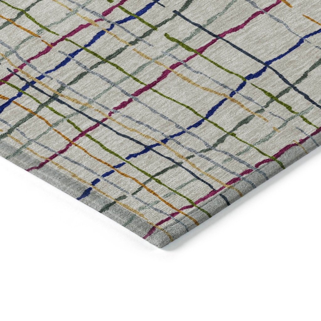 LOOMLAN Rugs Calista Putty Washable Indoor-Outdoor Rug
