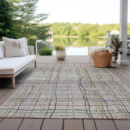 LOOMLAN Rugs Calista Putty Washable Indoor-Outdoor Rug