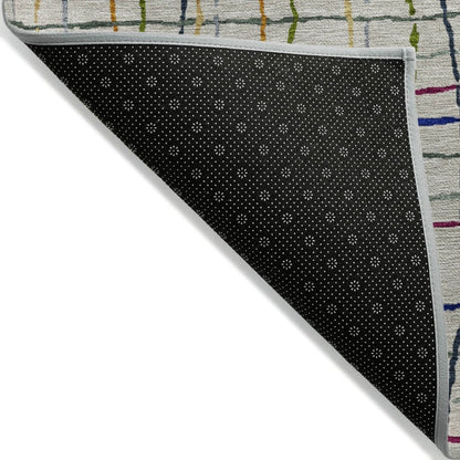 LOOMLAN Rugs Calista Putty Washable Indoor-Outdoor Rug