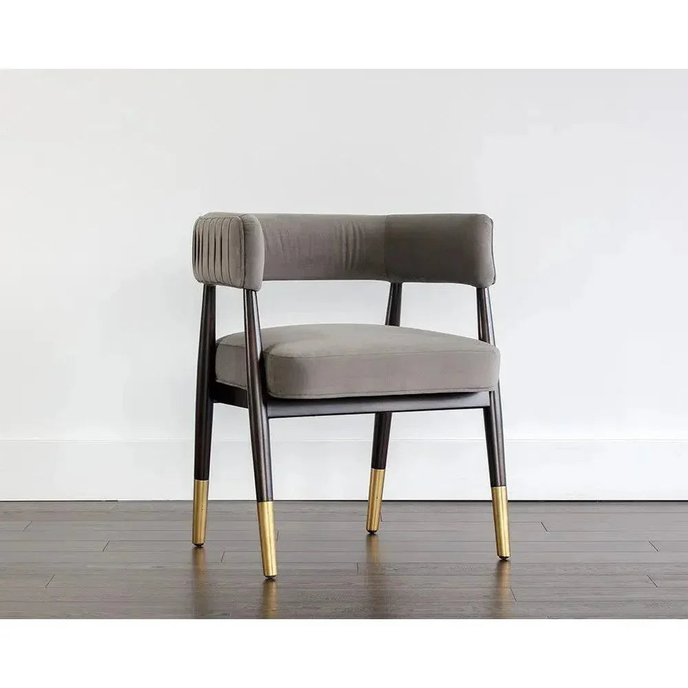 Callem Fabric Dining Armchair - LOOMLAN - SUNPAN - Dining Chairs