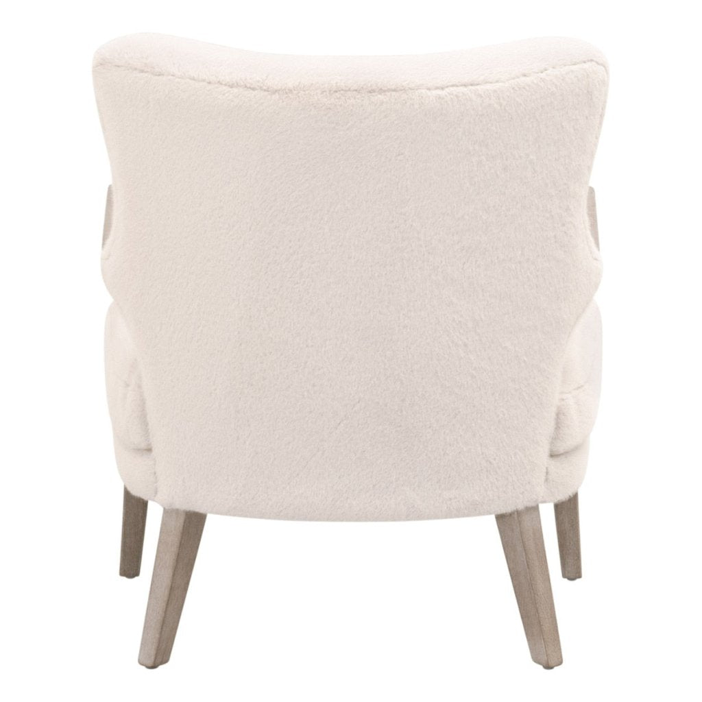 Calvin Removable Down Cushion White Club Chair - LOOMLAN - Essentials For Living - Club Chairs