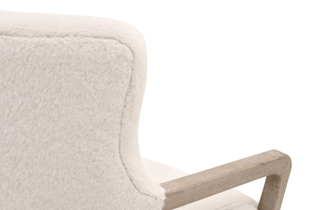 Calvin Removable Down Cushion White Club Chair - LOOMLAN - Essentials For Living - Club Chairs