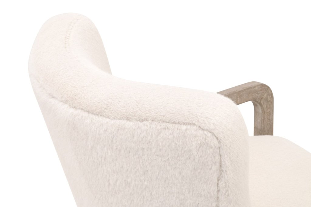 Calvin Removable Down Cushion White Club Chair - LOOMLAN - Essentials For Living - Club Chairs