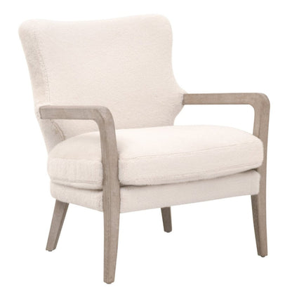 Calvin Removable Down Cushion White Club Chair - LOOMLAN - Essentials For Living - Club Chairs