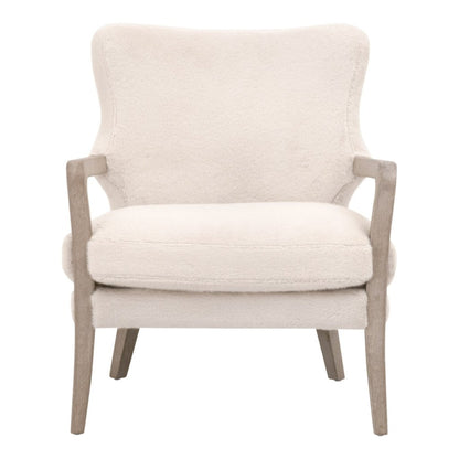 Calvin Removable Down Cushion White Club Chair - LOOMLAN - Essentials For Living - Club Chairs