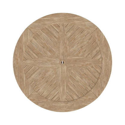 Cambrian Teak Round Outdoor Dining Table - LOOMLAN - Sunset West - Outdoor Dining Tables