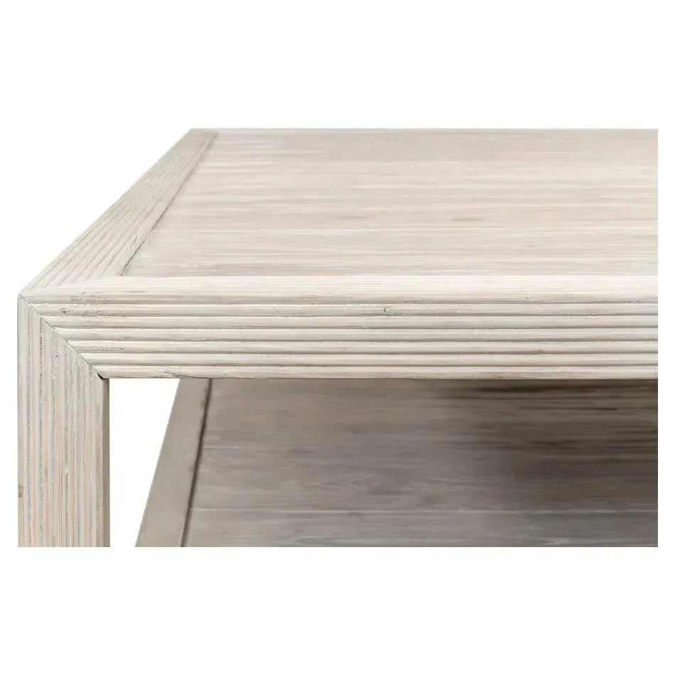 Camden Bungalow Cocktail Coffee Table Square - LOOMLAN - Sarreid - Coffee Tables