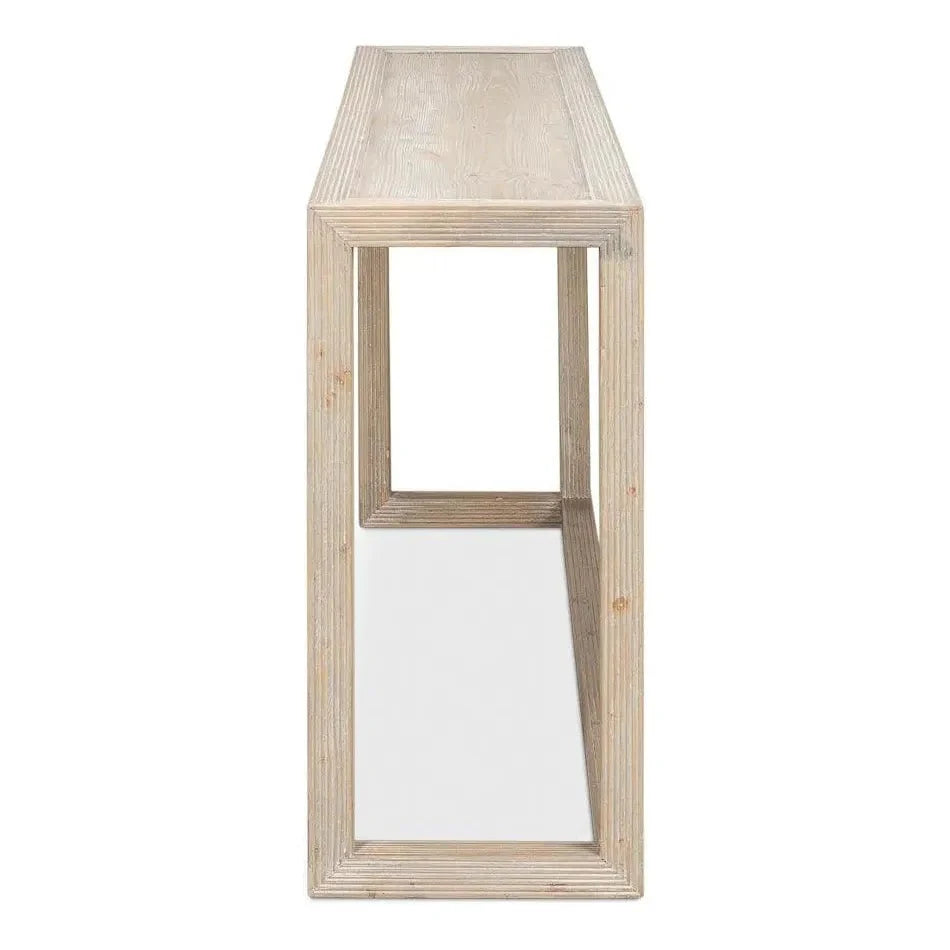 Camden Console Table Grey Finish Pine Wood - LOOMLAN - Sarreid - Console Tables