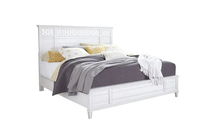 Cane Bay Fretwork Wood Panel Bed