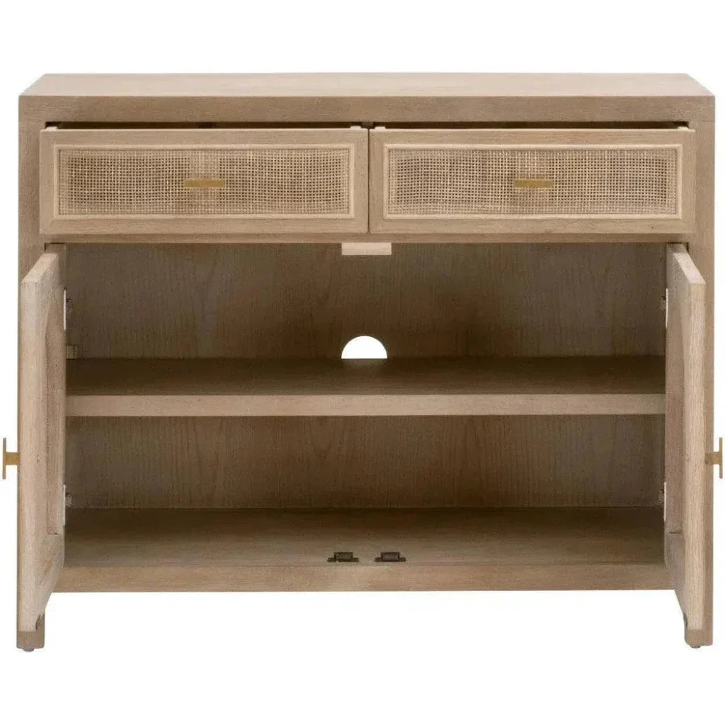 Cane Media Console Small TV Stand - LOOMLAN - Essentials For Living - Accent Cabinets