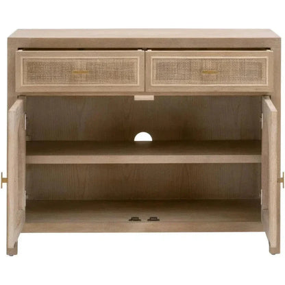 Cane Media Console Small TV Stand - LOOMLAN - Essentials For Living - Accent Cabinets