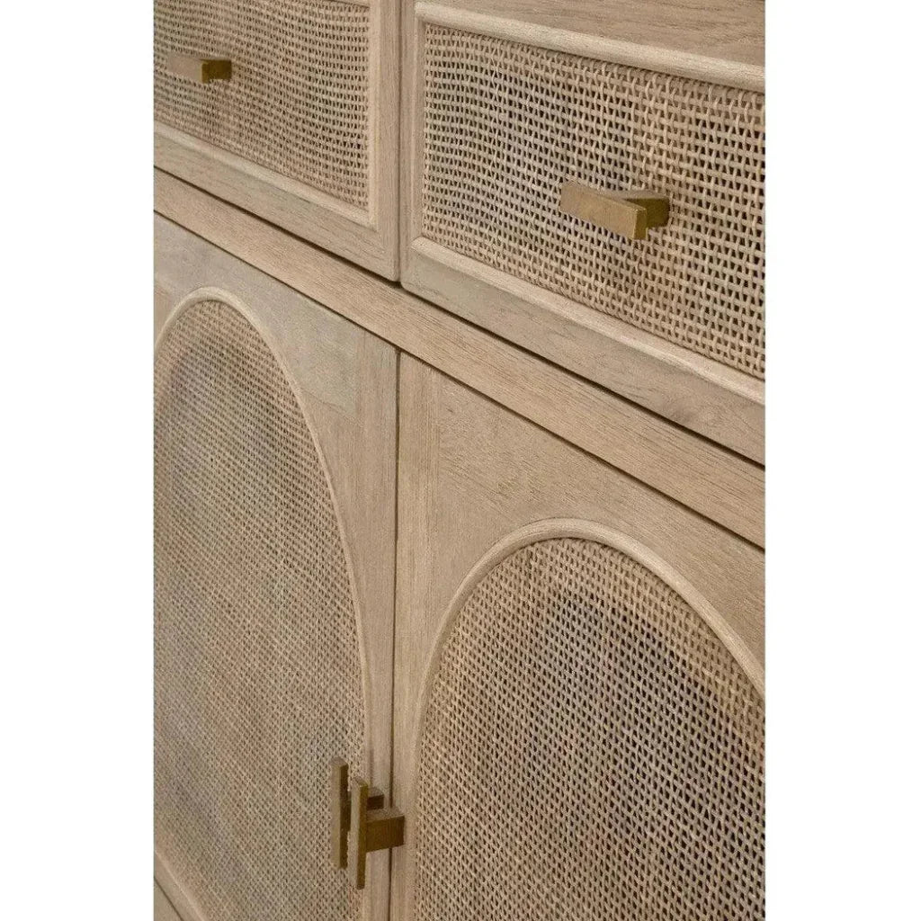 Cane Media Console Small TV Stand - LOOMLAN - Essentials For Living - Accent Cabinets