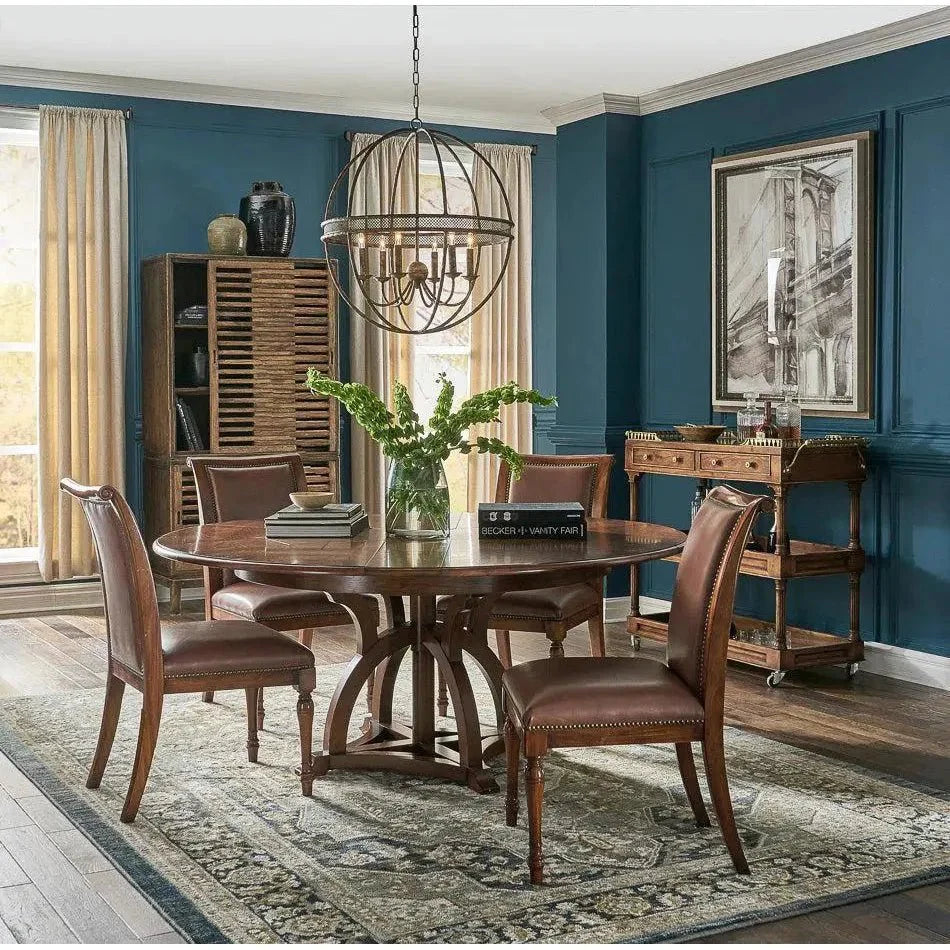 Capital Serving Cart Fruitwood Finish - LOOMLAN - Sarreid - Side Tables