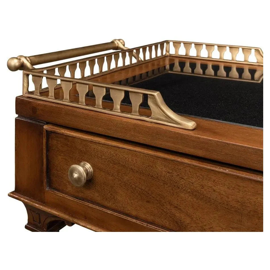 Capital Serving Cart Fruitwood Finish - LOOMLAN - Sarreid - Side Tables