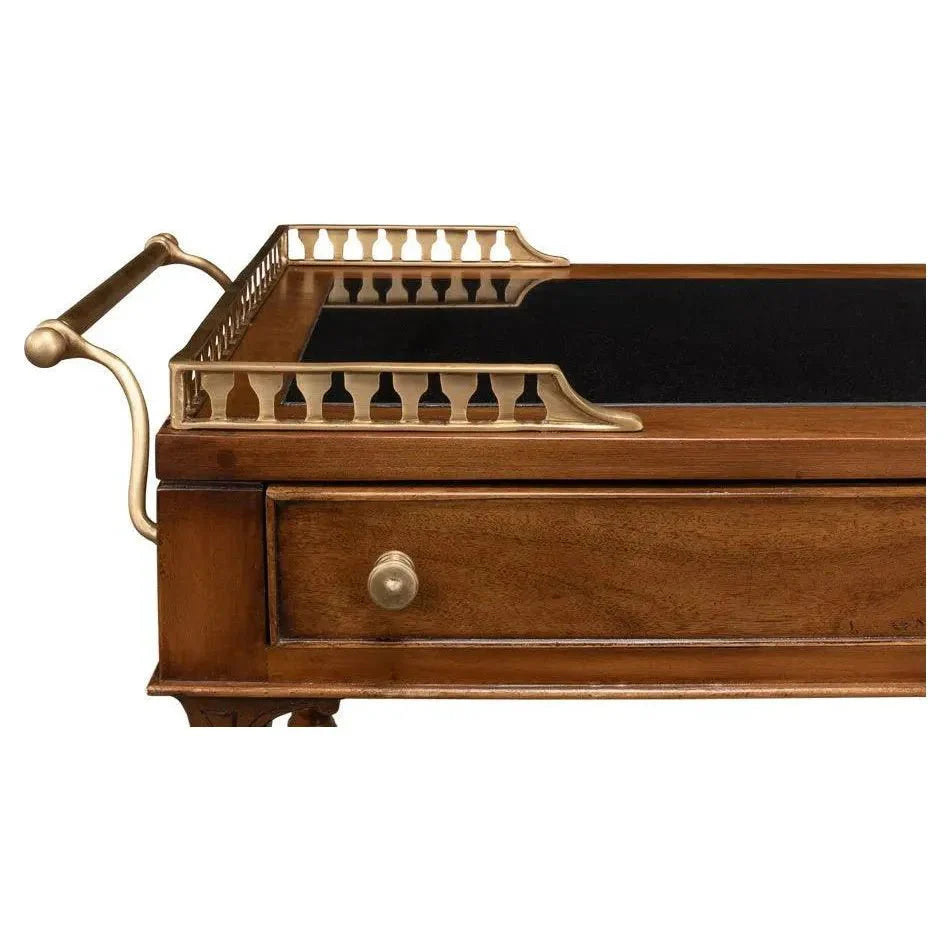 Capital Serving Cart Fruitwood Finish - LOOMLAN - Sarreid - Side Tables