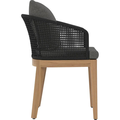 Capri Fabric Outdoor Dining Armchair - LOOMLAN - SUNPAN - Outdoor Dining Chairs