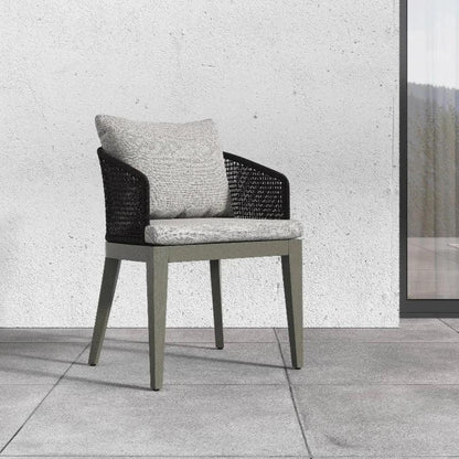 Capri Fabric Outdoor Dining Armchair - LOOMLAN - SUNPAN - Outdoor Dining Chairs