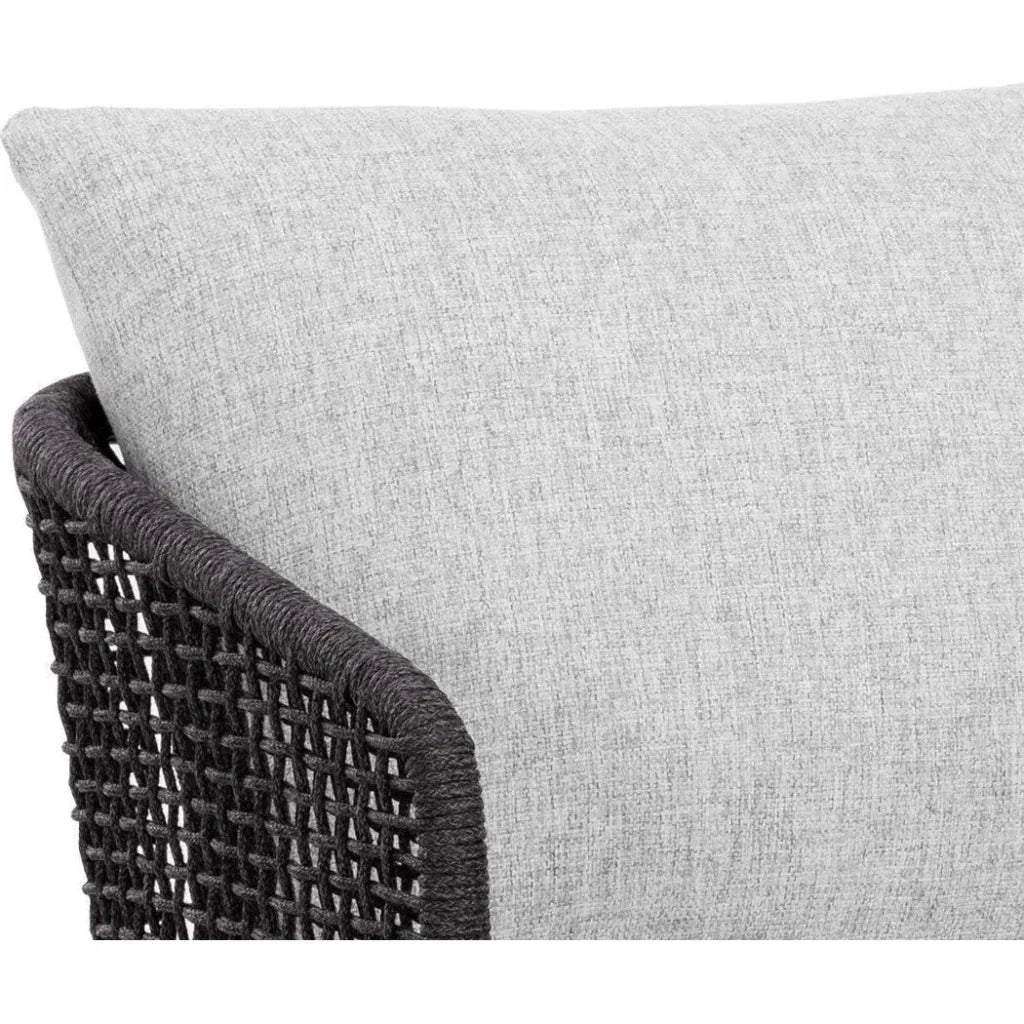 Capri Fabric Outdoor Dining Armchair - LOOMLAN - SUNPAN - Outdoor Dining Chairs