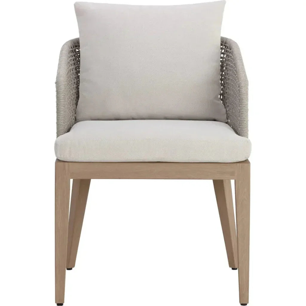 Capri Fabric Outdoor Dining Armchair - LOOMLAN - SUNPAN - Outdoor Dining Chairs