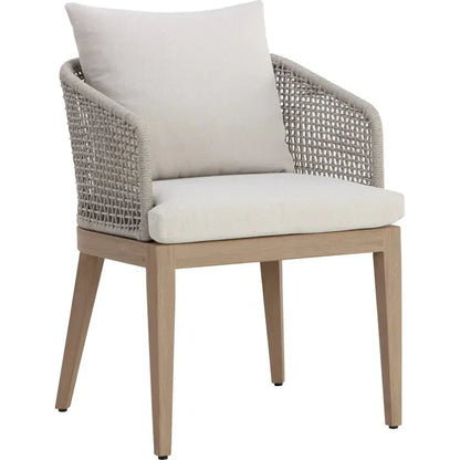 Capri Fabric Outdoor Dining Armchair - LOOMLAN - SUNPAN - Outdoor Dining Chairs