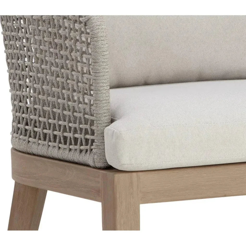 Capri Fabric Outdoor Dining Armchair - LOOMLAN - SUNPAN - Outdoor Dining Chairs