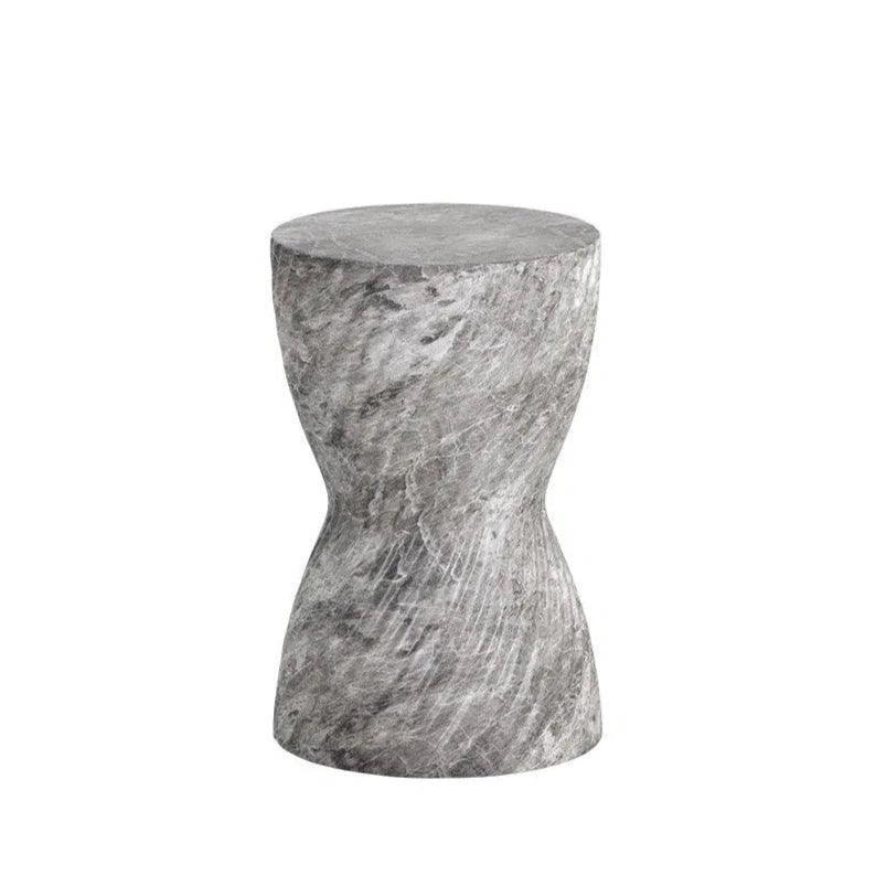 SUNPAN Cara Concrete Outdoor Round End Table