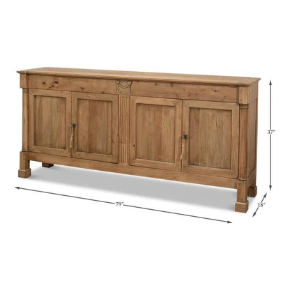 Caracole Credenza Cabinet for Living Room Driftwood - LOOMLAN - Sarreid - Sideboards