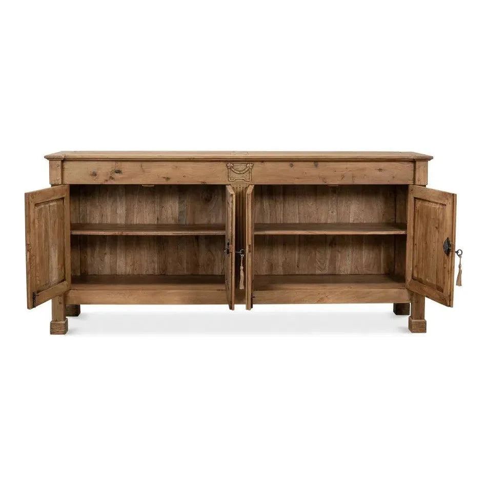 Caracole Credenza Cabinet for Living Room Driftwood - LOOMLAN - Sarreid - Sideboards
