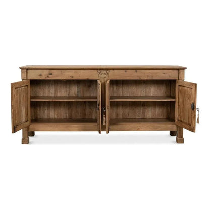 Caracole Credenza Cabinet for Living Room Driftwood - LOOMLAN - Sarreid - Sideboards