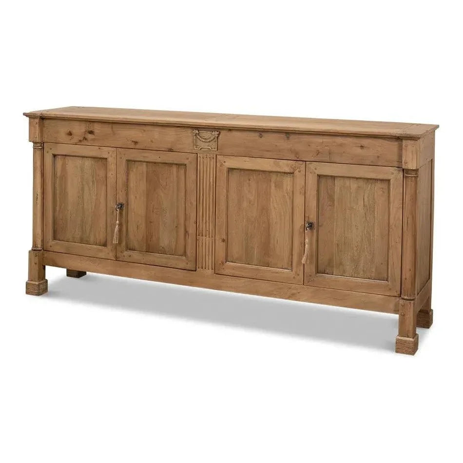 Caracole Credenza Cabinet for Living Room Driftwood - LOOMLAN - Sarreid - Sideboards