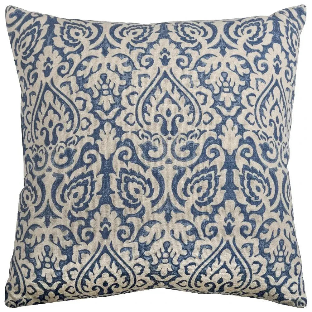 LOOMLAN Carl Damask Decorative Throw Pillow For Couch