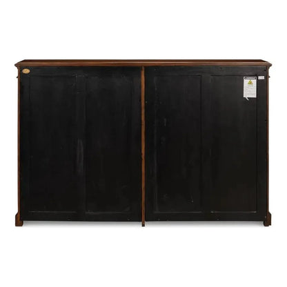 Carmel - By - The - Sea Walnut Bookcase Glass Doors - LOOMLAN - Sarreid - Sideboards