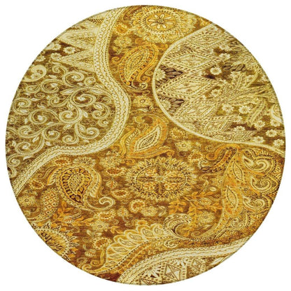 LOOMLAN Rugs Carmina Orange Washable Indoor-Outdoor Rug