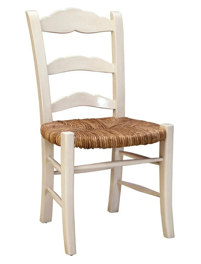 Caroline Wooden Cream Side Chair - LOOMLAN - Furniture Classics - Accent Chairs