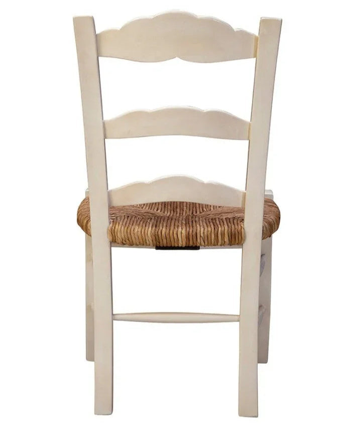 Caroline Wooden Cream Side Chair - LOOMLAN - Furniture Classics - Accent Chairs