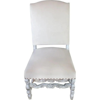 Peninsula Home Bianca Carved White Dining Chair
