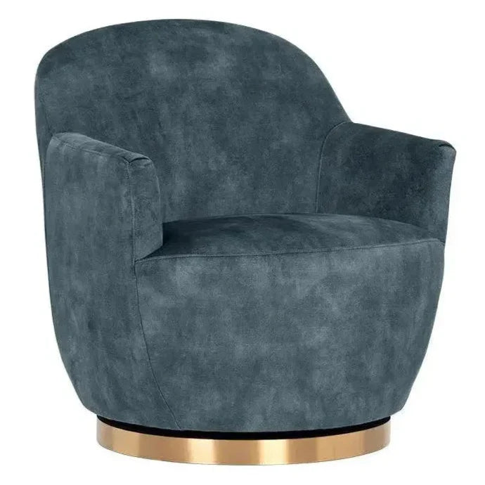Casey Fabric Swivel Lounge Chair
